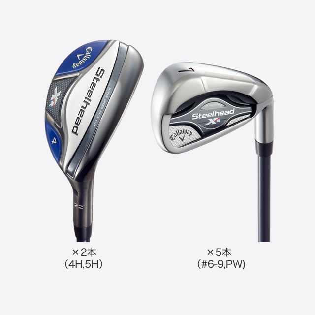 Callaway XR Steelhead ユーティリティ2本セット-