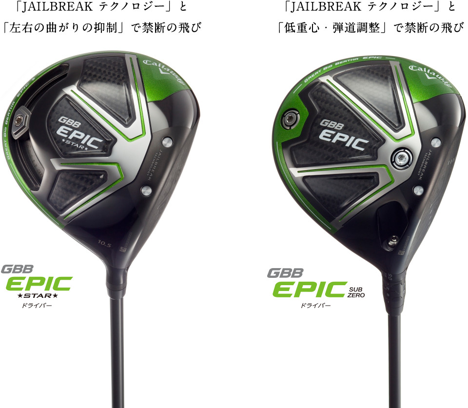 GBB EPIC - 2本の柱が、驚きの飛びを作る。禁断のドライバー、解禁。 | キャロウェイゴルフ Callaway Golf 公式サイト